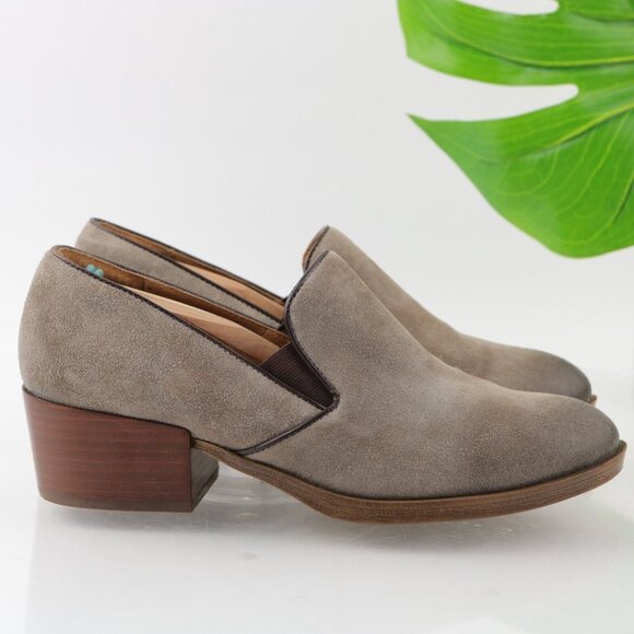 Sofft Women's Velina Boot Size 8.5 Gray Taupe Suede Shootie Ankle Pump Low Heel - Picture 4 of 12